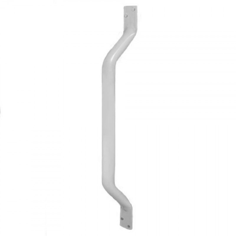 Akw Barre d'appui en inox blanche extrémités plates 305mm (Accessibilité P Kobleo