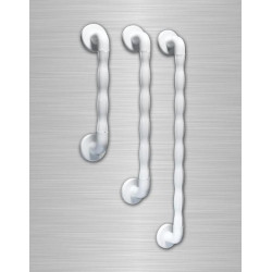 Akw Barre d'appui ergonomique droite 300mm blanche Accessibilité PMR Akw Kobleo