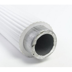 Akw Barre d'appui droite cannelée renforcée 305mm blanc (Accessibilité PMR Kobleo