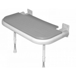 Akw Banc de douche rembourré gris Série 4000 accessibilité PMR Akw Kobleo