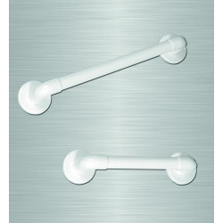 Akw Barre d'appui lisse droite 450mm blanc Accessibilité PMR Akw Kobleo
