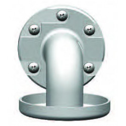 Akw Barre d'appui lisse renforcée main courante angle Option4 blanche (Acc Kobleo