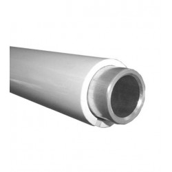 Akw Barre d'appui lisse renforcée main courante angle Option4 blanche (Acc Kobleo