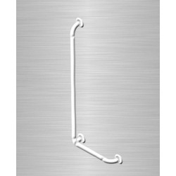 Akw Barre d'appui lisse renforcée main courante L Option5 blanche (Accessi Kobleo