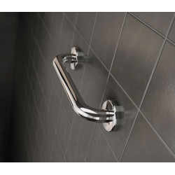 Akw Barre d'appui droite en acier inoxydable 450mm Accessibilité PMR Akw Kobleo