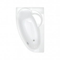 Allibert Baignoire asymétrique Droite 175x110 cm Blanc capacité 130-200 L ZELI Kobleo