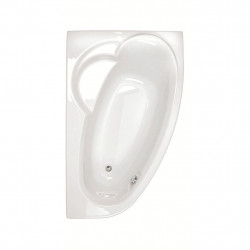 Allibert Baignoire asymétrique Gauche 175x110 cm Blanc capacité 130-200 L ZELI Kobleo