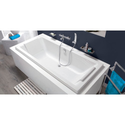 Allibert Baignoire rectangulaire 170 x 75 cm en Toplax 175 L SQUARE Kobleo