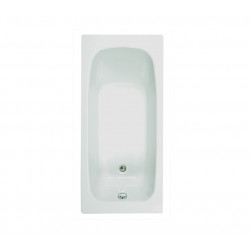 Allibert Baignoire rectangulaire gain de place 130x70 cm Blanc FLAVIS Kobleo