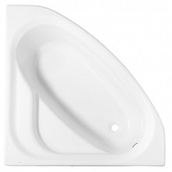 Allibert Baignoire d'angle 120x120x52-54cm 40-110 L BlancVidage angle gauche JA Kobleo