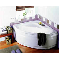 Allibert Baignoire d'angle 120x120x52-54cm 40-110 L BlancVidage angle gauche JA Kobleo