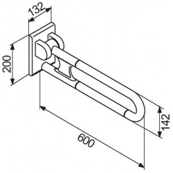 Normbau Barre d'appui rabattable Diam 34 mm Kobleo