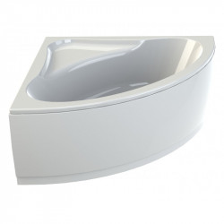 Allibert Baignoire d'angle acrylique 135x135x525-54 cm 190 L blanc pieds Diva C Kobleo