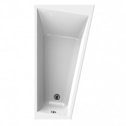 Allibert Baignoire asymétrique droite 170x90x55-565 cm 145-215 L pieds Spacy ga Kobleo