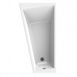 Allibert Baignoire asymétrique gauche 170x90x55-565 cm 145-215 L pieds Spacy ga Kobleo