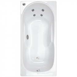 Allibert Baignoire balnéo rectangulaire 170 x 80 cm 220 L Cooléo Kobleo