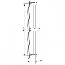Grohe Barre de douche Tempesta Classique Diam 22 mm 27523000 Grohe Kobleo
