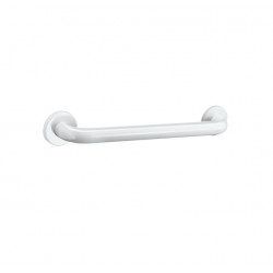 Delabie Barre d'appui de douche droite Diam 32 entraxe 400 mm époxy blanc pour Kobleo