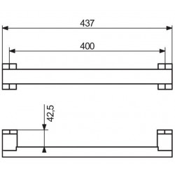 Pellet Barre droite Arsis 437 mm Kobleo