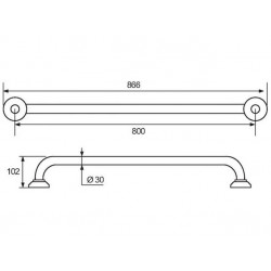 Pellet Barre droite laiton Diam 32 mm 800mm Kobleo