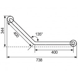 Pellet Barre coudée 135° 400x400mm Kobleo