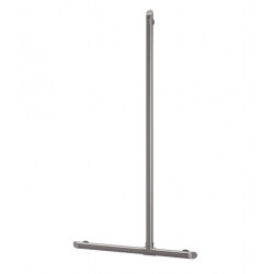 Delabie Barre maintien T Be-Line remontéeVerticale 35mm Alu époxy anthracite m Kobleo