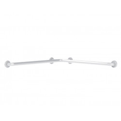 Delabie Barre coudée d'angle 2 murs Diam 32 mm 750x750 mm Nylon HR brillant bl Kobleo