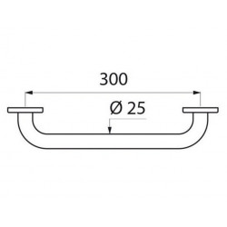 Delabie Barre droite Eco Diam 25 mm 300 mm Kobleo