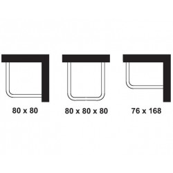 Bossini Barre de fixation d'angle universelle Kobleo