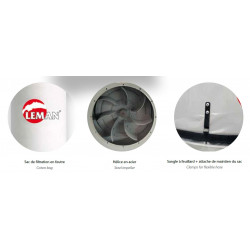 Leman Aspirateur à Copeaux 150l Tri Leman Kobleo