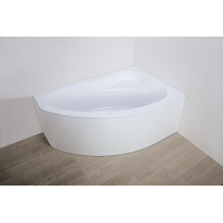 Leda Baignoire asymétrique version droite 150x100 cm 120 L Blanc FIRST LINE Kobleo