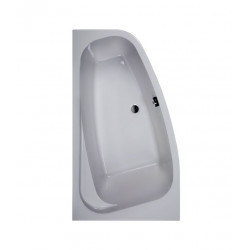 Leda Baignoire asymétrique Gauche 145x85 cm 182 L Blanc FRISBEE Kobleo