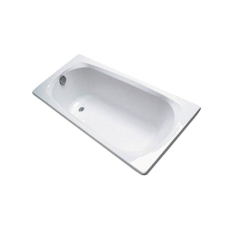 Ideal standard Baignoire rectangulaire à encastrer ou à poser 150 x 70 cm 175 l blanc Kobleo