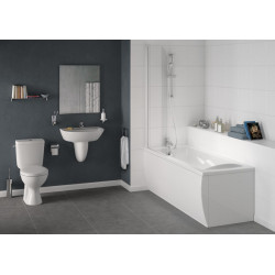 Porcher Baignoire Ulysse 180x80 cm à encastrer seulement en acrylique Blanc 22 Porcher Kobleo