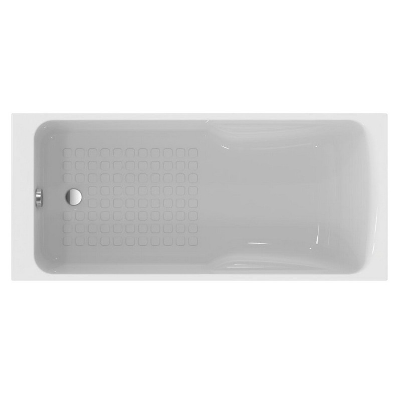 Ideal standard Baignoire-douche à encastrer rectangulaire 170x80cm 250L en acrylique  Kobleo