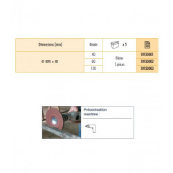Sidamo Blister De 5 Disques Papier Diam.125 Al.12 Gr 80 Sidamo Kobleo