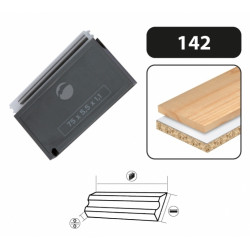 Leman Boite 10 Fers de Rabot Reversibles Carbure 80 X 5,5 X 1,1 Leman Kobleo