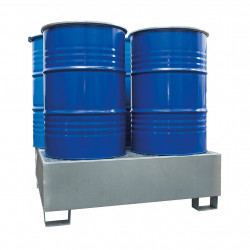 Stockman Bac de rétention en acier galvanisé capacité 440 L 4 fûts BRG4 Stockman Kobleo