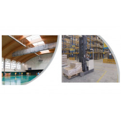 Sovelor Aérotherme à eau suspendu 19 KW (Eau 90°C et air 12°C) CALIS 320 Sovelor Kobleo