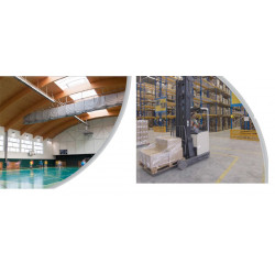 Sovelor Aérotherme à eau suspendu 36 KW (EAU 90°C/ AIR 12°C)- CALIS 420 Sovelor Kobleo