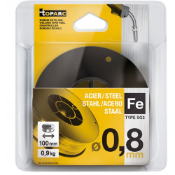 Gys Bobine plastique Fil plein acier G3Si1/ER70S-6 Diam 08 mm S100 / 09 kg Kobleo