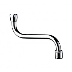 Delabie Bec universel horizontal en laiton massif chromé F1/2 Delabie Kobleo