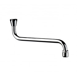 Delabie Bec universel horizontal en laiton chromé F3/4 brise-jet réglable Kobleo