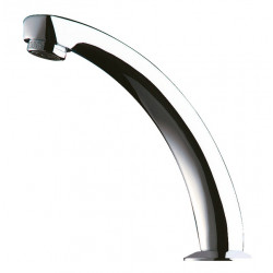 Delabie Bec fixe fondu L.140 mm H.120 mm M1/2 en laiton chromé Delabie Kobleo