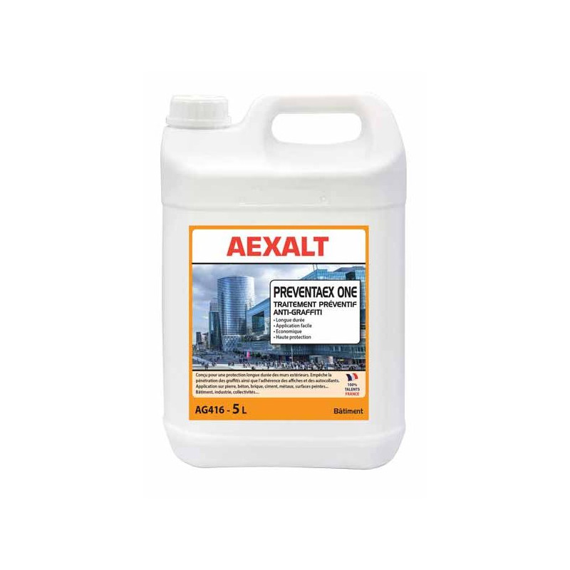 Aexalt Bidon de 5 L Traitement préventif anti-graffiti PREVENTAEX ONE Kobleo