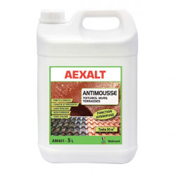 Aexalt Bidon de 5 L Anti-mousse hydrofuge toitures et terrasses Kobleo