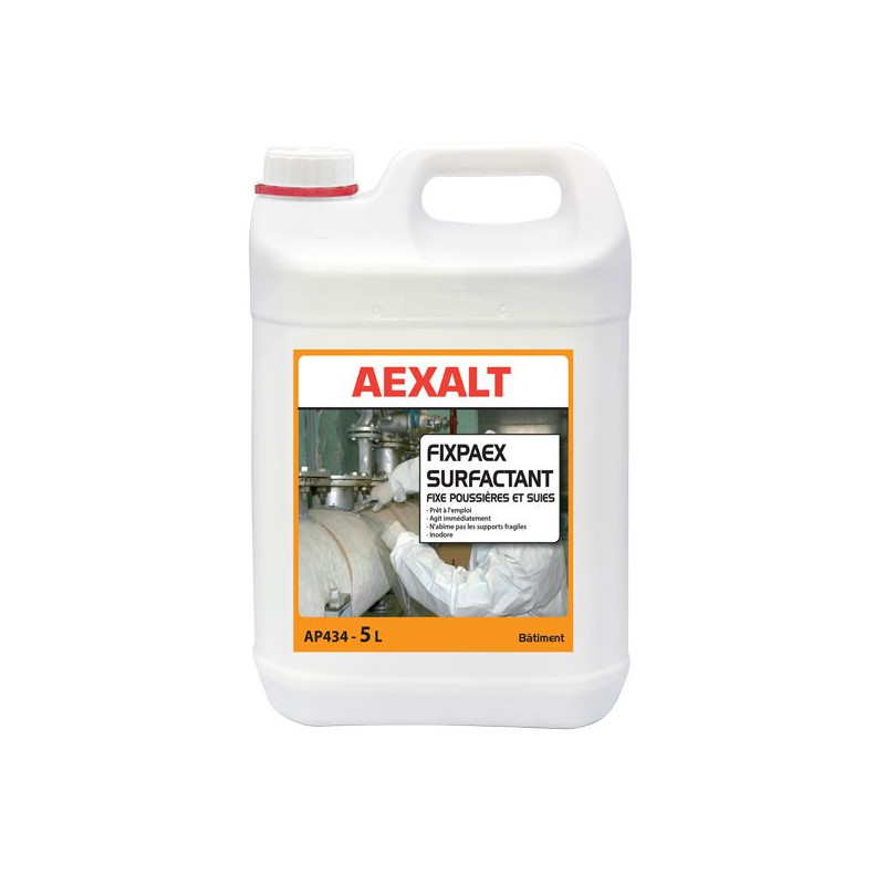 Aexalt Bidon de 5 L fixe poussières et suies FIXPAEX SURFACTANT Kobleo