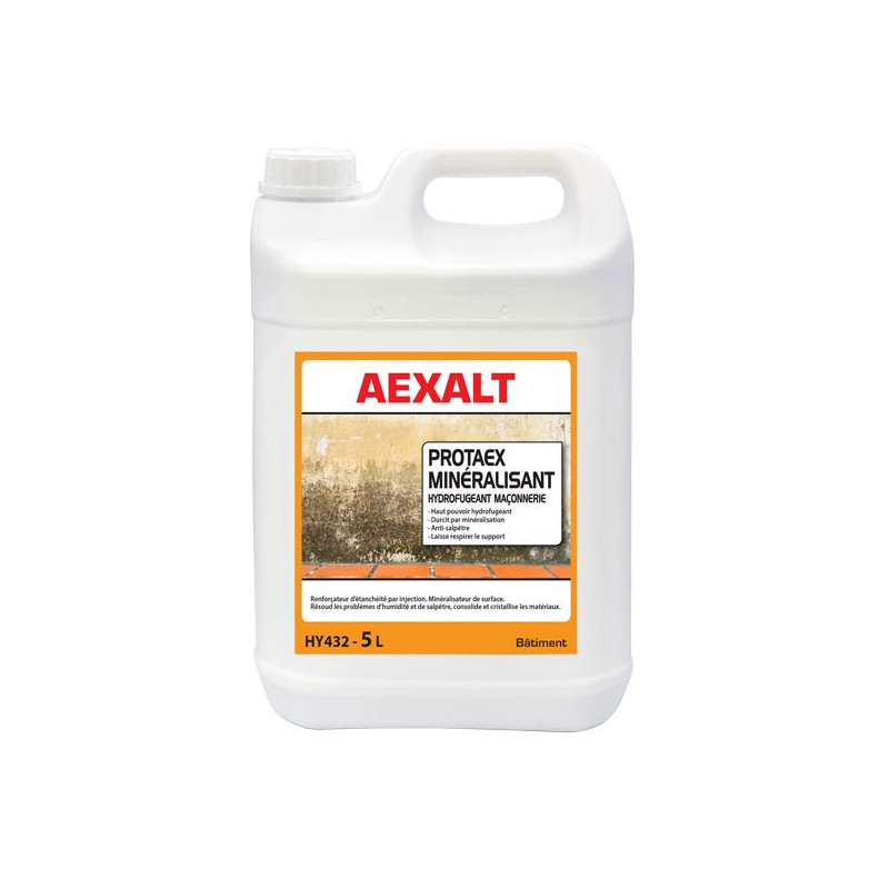 Aexalt Bidon de 5 L hydrofugeant maçonnerie PROTAEX MINÉRALISANT Kobleo