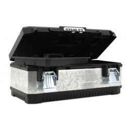 Stanley Boîte à outils bimatière galvanisée 58.4 cm 1-95-619 Stanley Kobleo Stanley Boîte à outils bimatière galvanisée 58.4 cm 1-95-619 Stanley Kobleo