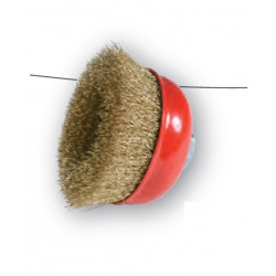 Sidamo Brosse Coupe Alesage M14 D.100fil Ondule Acier Laitonne Kobleo